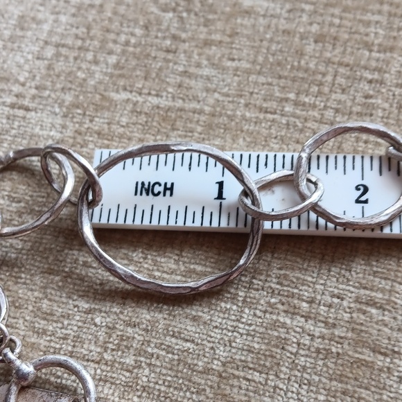 Sigrid Olsen Gold Tone Grunge Chunky Big Chain Long Necklace - Picture 7 of 12